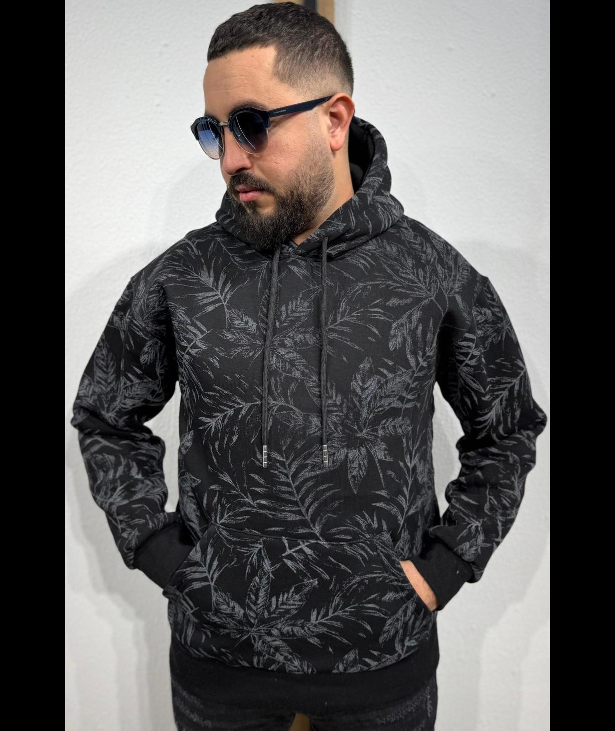 Sudadera diseño de hojas - Imagen 5