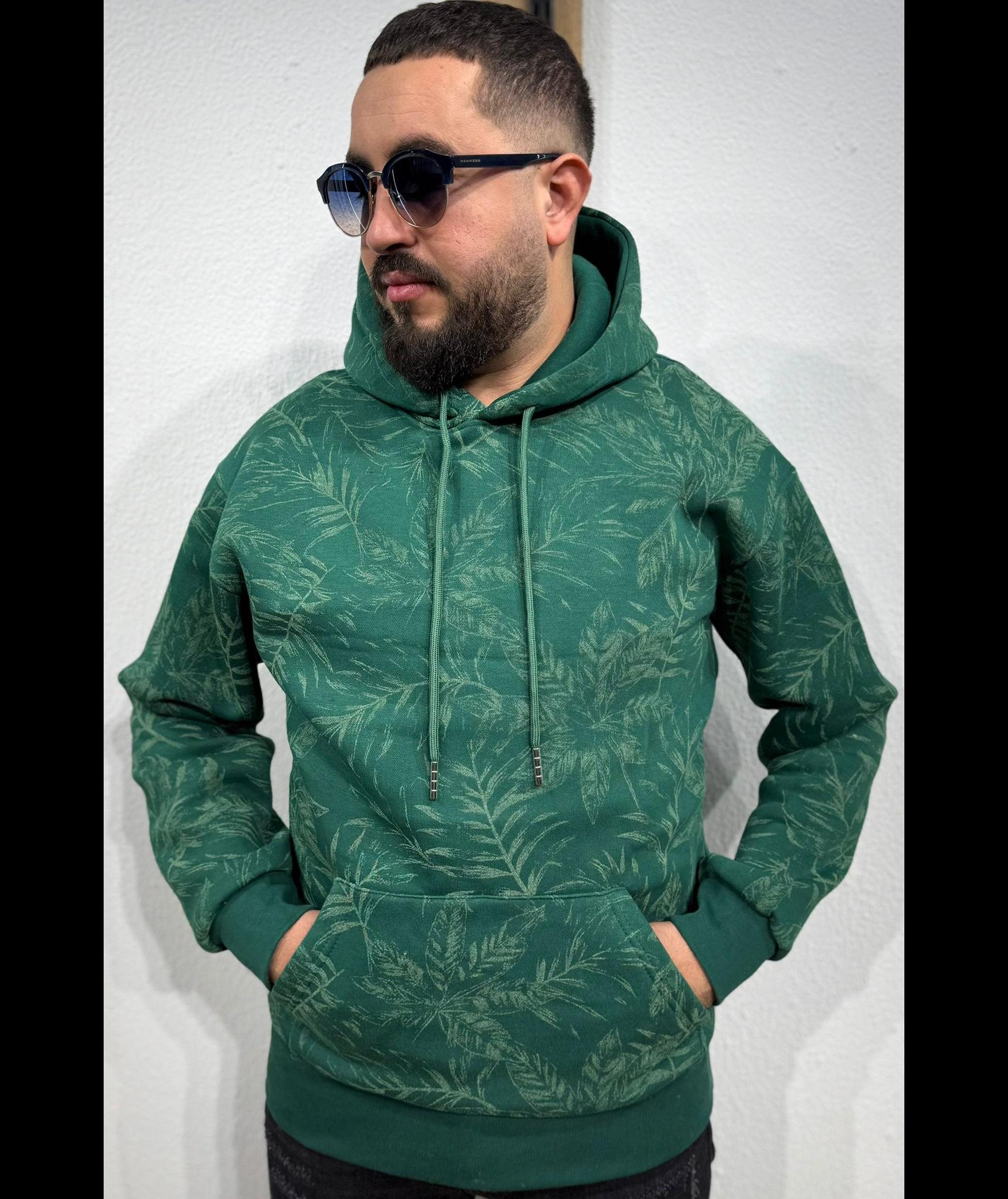 Sudadera diseño de hojas - Imagen 2