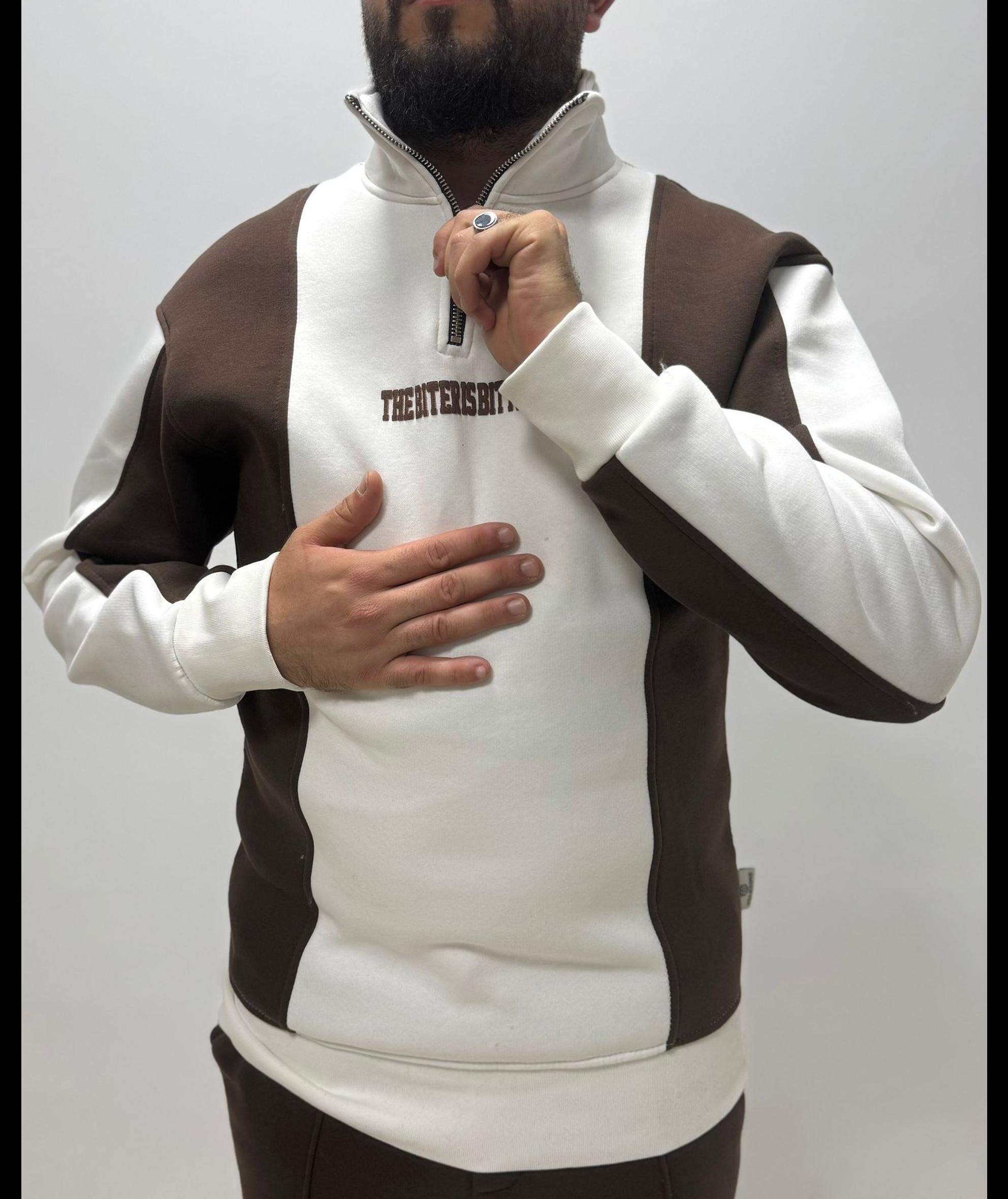 Sudadera cremallera corta