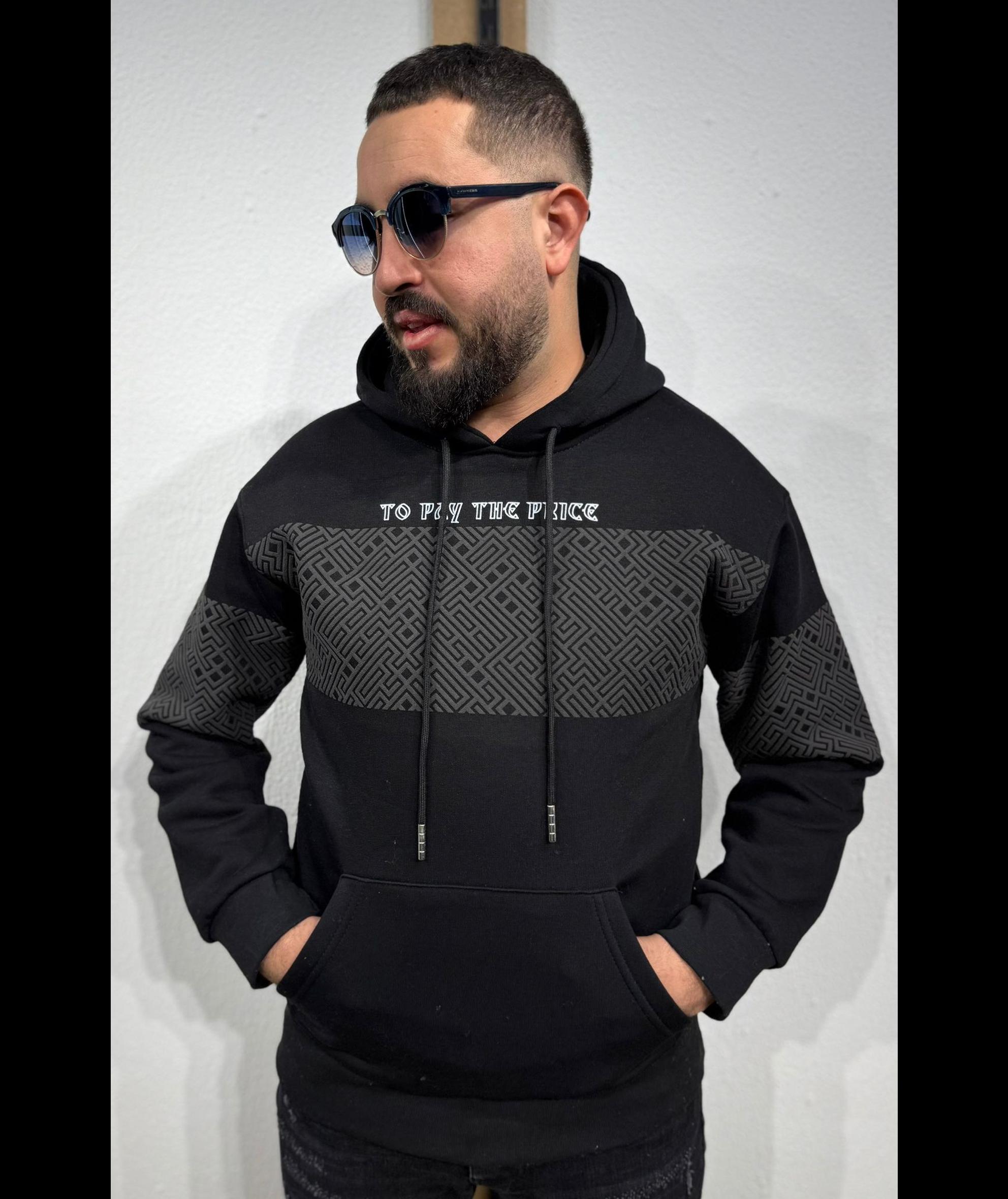 Sudadera diseño cuadros - Imagen 5